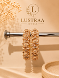 Bow Crystal Designer Bangle Set