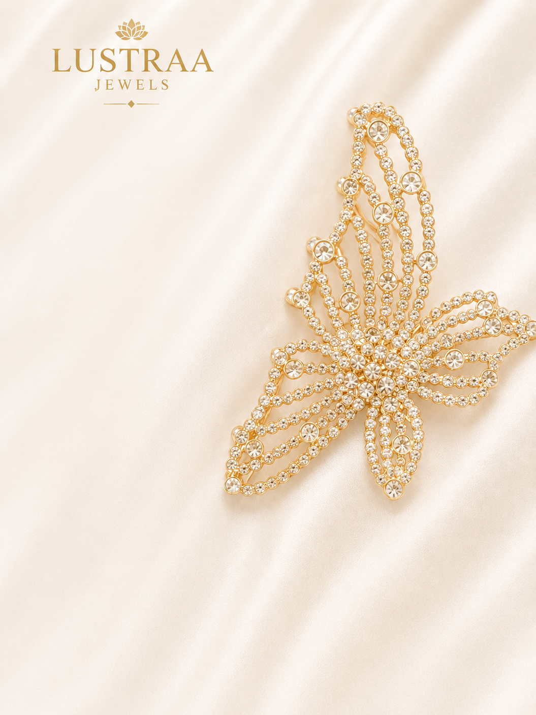 Crystal Bloom Hair Clutch