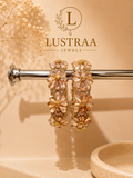 Crystal Floral Designer Bangles Set