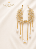 Crystal Vine Pearl Hair Clutch