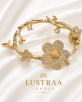 Golden Bloom Hair Clutch