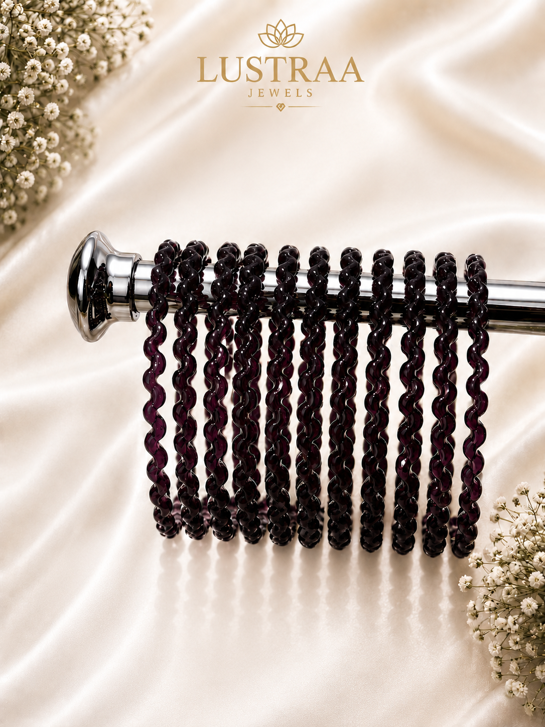 Midnight Plum Maggie Bangles Set