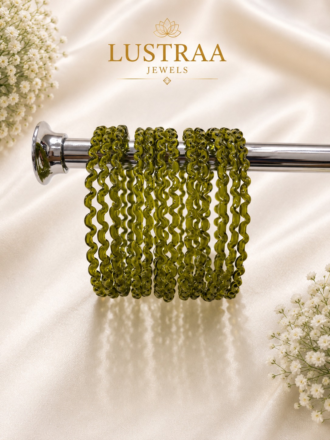 Olive Moss Maggie Bangles Set