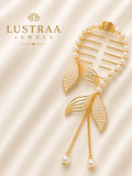 Pearl Leaf Luxe Hair Clutch
