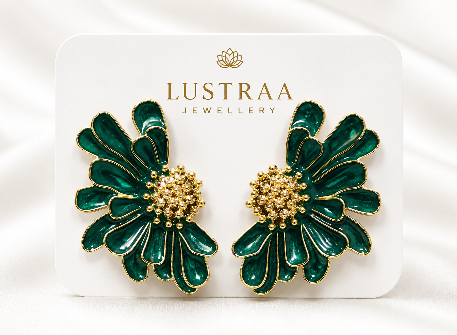 Daisy Green Earrings