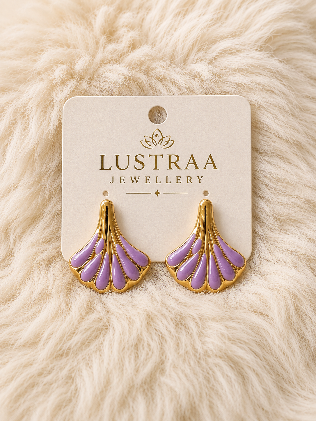 Lavender Sea Shore Earrings